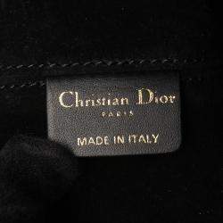 مملوكة مسبقًا Dior Toujours Medium Black Macrocannage Calfskin Leather Tote Bag