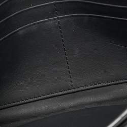 Pre Owned محفظة بسلسلة ديور سادل جلد أزرق حجري