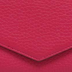 Pre Owned Dior Diorissimo Pink Leather Continental Wallet