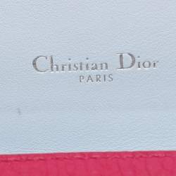 Pre Owned Dior Diorissimo Pink Leather Continental Wallet