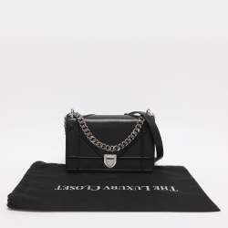 Pre Owned حقيبة كتف ديور ديوراما سويدي ميتالك ذهبي صغيرة