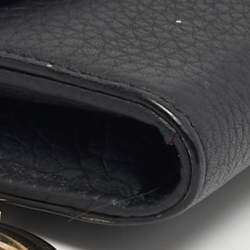 مملوكة مسبقًا Dior Diorissimo Black Leather Long Wallet