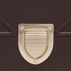 مملوكة مسبقًا محفظة بسلسلة ديور ديوراما جلد وردي أبيض فاتح