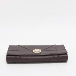 مملوكة مسبقًا محفظة بسلسلة ديور ديوراما جلد وردي أبيض فاتح