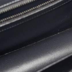 مملوكة مسبقًا Dior Diorama Small Dark Grey Microcannage Patent Leather Flap Bag