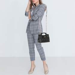 مملوكة مسبقًا حقيبة ساتشيل جلد مبطن كاناج أسود ديور جولي ميني