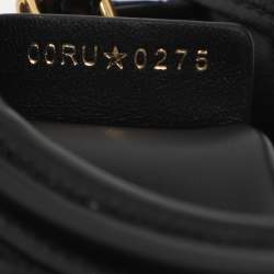 مملوكة مسبقًا حقيبة ساتشيل جلد مبطن كاناج أسود ديور جولي ميني