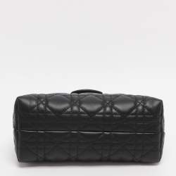 مملوكة مسبقًا حقيبة ساتشيل جلد مبطن كاناج أسود ديور جولي ميني