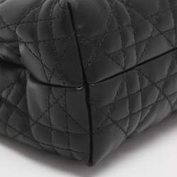 مملوكة مسبقًا حقيبة ساتشيل جلد مبطن كاناج أسود ديور جولي ميني