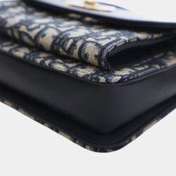 مملوكة مسبقًا Dior Blue Mini Oblique Canvas Miss Maddy Flap