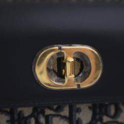 مملوكة مسبقًا Dior Blue Mini Oblique Canvas Miss Maddy Flap