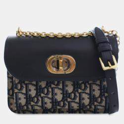 مملوكة مسبقًا Dior Blue Mini Oblique Canvas Miss Maddy Flap