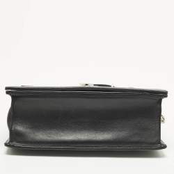 مملوكة مسبقًا Dior Patchwork Diorama Medium Black Leather Shoulder Bag