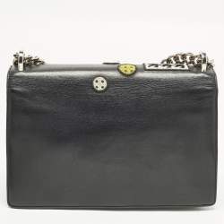 مملوكة مسبقًا Dior Patchwork Diorama Medium Black Leather Shoulder Bag