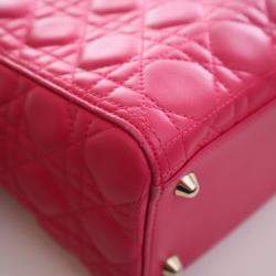 Pre Owned Christian Dior Large Lambskin Lady Dior