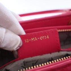 Pre Owned Christian Dior Large Lambskin Lady Dior