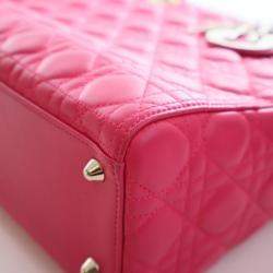 Pre Owned Christian Dior Large Lambskin Lady Dior