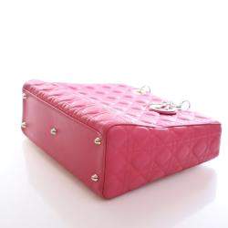 Pre Owned Christian Dior Large Lambskin Lady Dior