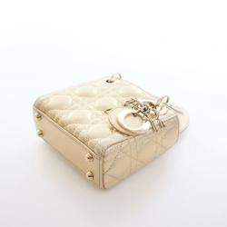 Pre Owned حقيبة ديور ليدي ديور جلد ضأن صغير ميك رو كريستيان ديور