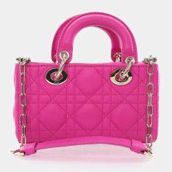 مملوكة مسبقًا ديور كريستيان جلد الحمل ميكرو ليدي دي-جوي