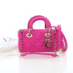 مملوكة مسبقًا ديور كريستيان جلد الحمل ميكرو ليدي دي-جوي