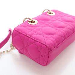 مملوكة مسبقًا ديور كريستيان جلد الحمل ميكرو ليدي دي-جوي