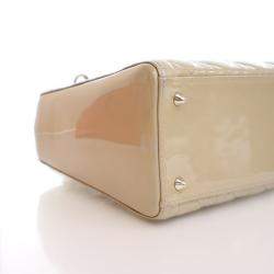 مملوكة مسبقًا حقيبة ديور ليدي ديور متوسطة الحجم بيج لامع كاناج