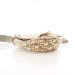 Pre Owned حقيبة سرج ديور أوبليك جاكار متوسطة