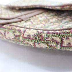 Pre Owned حقيبة سرج ديور أوبليك جاكار متوسطة