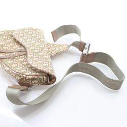 Pre Owned حقيبة سرج ديور أوبليك جاكار متوسطة