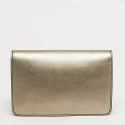 مملوكة مسبقًا حقيبة كلتش ديور ديوريفولوشن جلد معدني مع رفرف