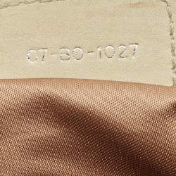 Pre Owned Dior Gypsy Ruffle Olive Large Green Leather Hobo