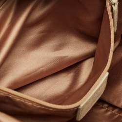 Pre Owned Dior Gypsy Ruffle Olive Large Green Leather Hobo