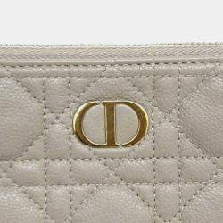 مملوكة مسبقًا حقيبة كلتش ديور كاروه جلد بيج روزية يومية