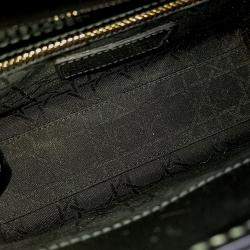 مملوكة مسبقًا Dior Black Patent Leather Patent Lady Bag Mini