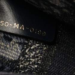 Pre Owned حقيبة يد ديور ميني كتاب كنفاس أوبليك أزرق بحري