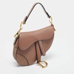 مملوكة مسبقًا Dior Saddle Mini Dusty Pink Leather Bag