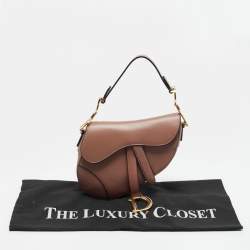 مملوكة مسبقًا Dior Saddle Mini Dusty Pink Leather Bag