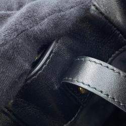 Pre Owned حقيبة يد ديور 95.22 كاناج متوسطة جلد أسود