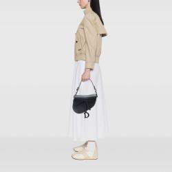 مملوكة مسبقًا Dior Black Ultra Matte Calfskin Saddle Bag