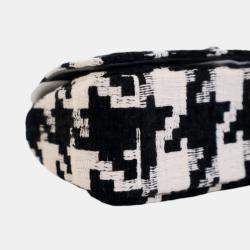 Pre Owned حقيبة كاروهات ضخمة من ديور سوداء قماشية تقنية صغيرة