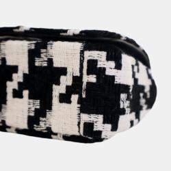 Pre Owned حقيبة كاروهات ضخمة من ديور سوداء قماشية تقنية صغيرة