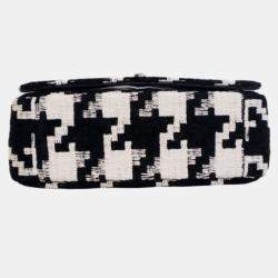 Pre Owned حقيبة كاروهات ضخمة من ديور سوداء قماشية تقنية صغيرة