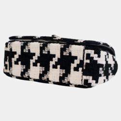 Pre Owned حقيبة كاروهات ضخمة من ديور سوداء قماشية تقنية صغيرة