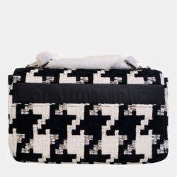 Pre Owned حقيبة كاروهات ضخمة من ديور سوداء قماشية تقنية صغيرة