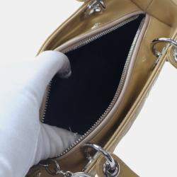 مملوكة مسبقًا حقيبة ديور كاناج براءة بنية وسطى ليدي ديور