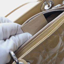 مملوكة مسبقًا حقيبة ديور كاناج براءة بنية وسطى ليدي ديور