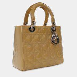 مملوكة مسبقًا حقيبة ديور كاناج براءة بنية وسطى ليدي ديور