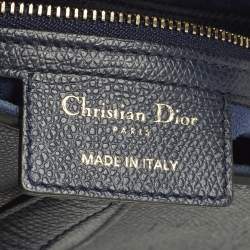 مملوكة مسبقًا حقيبة كتف ديور �سادل جلد أزرق كحلي