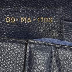 مملوكة مسبقًا حقيبة كتف ديور سادل جلد أزرق كحلي